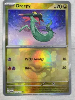 Pokemon Dreepy (Master Ball Pattern) 071/131 Prismatic Evolutions Reverse Holo - Image 1