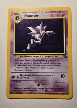 Pokemon Haunter #6 Fossil Set Holo Rare 1999 WOTC- MP - Image 1