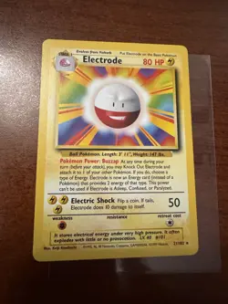 Pokemon TCG #101 Electrode Rare Unlimited Base Set 21/102 - Image 1
