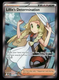 Pokemon Cards Lillie's Determination 169/132 Mega Evolution Ultra Rare NM - Image 1