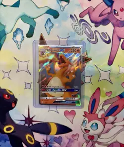 2019 Pokemon Sun & Moon Hidden Fates Charizard GX #9/68 NM - Image 1