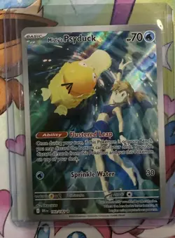 Pokemon TCG Misty's Psyduck Destined Rivals 193/182 Illustration Rare - Image 1