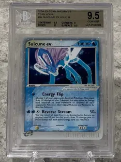 Suicune EX 94/95 Team Magma vs Team Aqua Holo BGS 9.5 LOW POP 13 Pokemon - Image 1