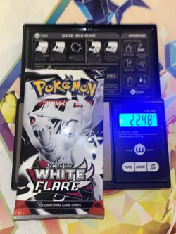 Heavy! 22.48g Pokemon TCG SV10.5 White Flare Booster Pack Sealed! - Image 1