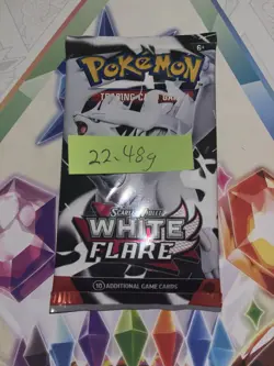 Heavy! 22.48g Pokemon TCG SV10.5 White Flare Booster Pack Sealed! - Image 2