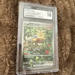CGC 10 Pokemon Gouging Fire ex 204/162 Temporal Forces Special Illustration Rare - Image 1