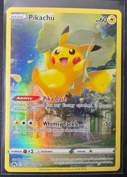 Pokemon Pikachu GG30/GG70 Crown Zenith Galarian Gallery Ultra Rare Holo English - Image 1