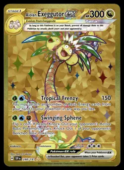 ALOLAN EXEGGUTOR EX - 248/191 Hyper Rare Surging Sparks Pokemon NM - Image 1