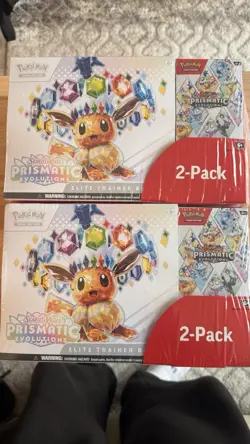 Pokemon Prismatic Evolutions Elite Trainer Box 2 pack Booster Bundle - x2 Costco - Image 1