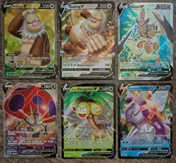 Pokemon TCG V Card Foil Lot (6) - Image 1
