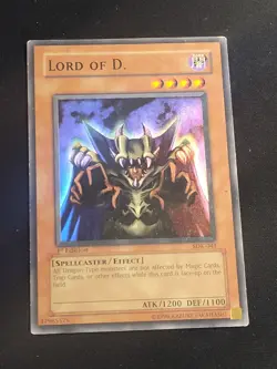 Lord Of D. 1st Edition SDK-041 Super Rare Yu-Gi-Oh Card Moderately Played MP - Image 1