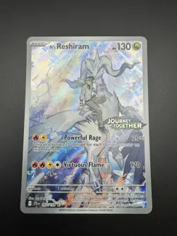 N's Reshiram 167/159 Journey Together Illustration Stamped Pokemon Card NM - Image 4