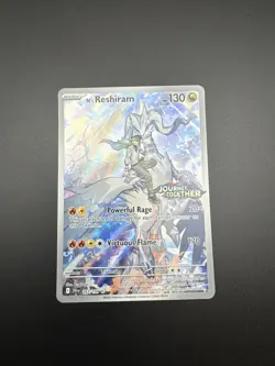 N's Reshiram 167/159 Journey Together Illustration Stamped Pokemon Card NM - Image 5