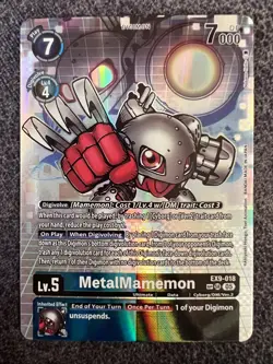 Digimon Card Game MetalMamemon EX9-018 SP SR NM - Image 1