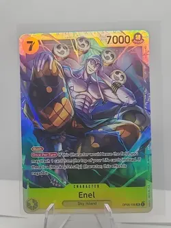 Enel One Piece TCG Awakening of a New Era OP05-100 Super Rare card - PWE - Image 1