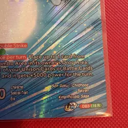 Dragon Ball Super Card Game Son Goku Unwavering Conviction DB3-116 R - Image 2