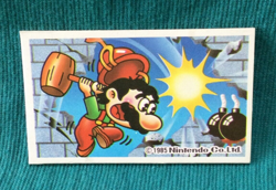 【NM】Super Mario Official Menko Card Nintendo 1985 Vintage Japanese - Image 1