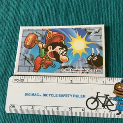 【NM】Super Mario Official Menko Card Nintendo 1985 Vintage Japanese - Image 2