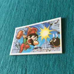 【NM】Super Mario Official Menko Card Nintendo 1985 Vintage Japanese - Image 3