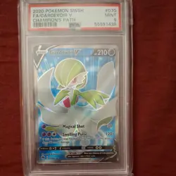 PSA 9 MINT Gardevoir V 070/073 (Champion's Path) Full Art Pokemon Card - Image 1