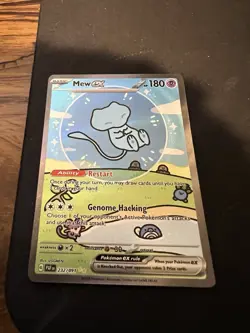 Pokemon TCG Bubble Mew EX 232/091 Special Illustration Rare Paldean Fates Card - Image 1