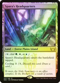 Spara's Headquarters FOIL - 257/281 - Rare - Streets of New Capenna SNC MTG - Image 1