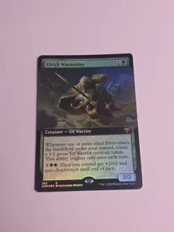 Elvish Warmaster (Extended Art) Kaldheim Foil - Image 1