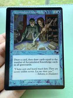 Accumulated Knowledge - MTG - 1x LP Misprint (Shift) Nemesis NEM - Image 1