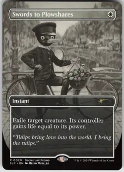 MTG Swords to Plowshares Normal NM Secret Lair Showdown Magic 20 - Image 1