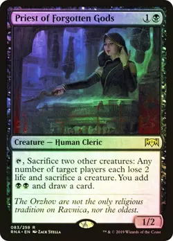 NM Foil Priest of Forgotten Gods, MTG, Ravnica Allegiance, Magic, 83 - Image 1