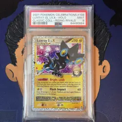 PSA 9 MINT 2021 Pokemon Celebrations Classic LUXRAY GL LV.X #109 Ultra Rare Holo - Image 2