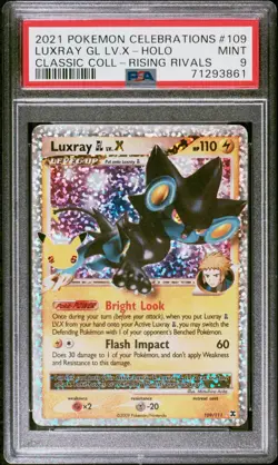 2021 Pokemon Celebrations Classic Collection Luxray GL Lv.X #109 Holo PSA 9 Mint - Image 1