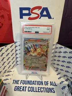 2025 Pokemon PRE EN #014 Flareon Ex PSA 9 Mint - Image 1