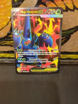 Mega Heracross ex 108/094 Ultra Rare,Holo ME02: Phantasmal Flames Pokemon Card - Image 5
