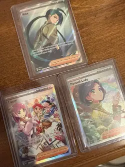 Pokemon Trainer Full Art Lot – Rika, Lacey, Parasol Lady NM - Image 2