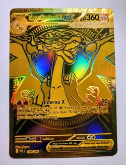 Mega Charizard X ex 130/094 Phantasmal Flames Gold HYPER Rare Pokemon TCG NM - Image 1