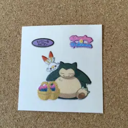 【NM】Pokemon Daiichi bread Pan Sticker Deco Chara / Snorlax Medicham Beheeyem - Image 3