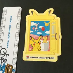 【NM】Pikachu Pokemon Center Online Holo Stickers Japanese - Image 2