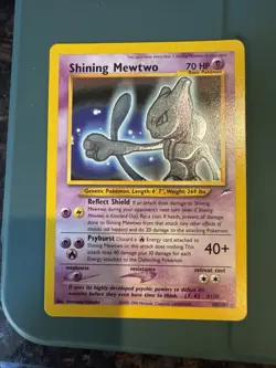 Pokemon Shining Mewtwo Neo Destiny Secret Rare Holo 109/105 70 HP 2000 - Image 2