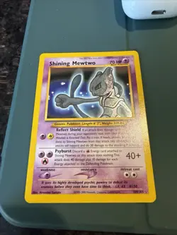 Pokemon Shining Mewtwo Neo Destiny Secret Rare Holo 109/105 70 HP 2000 - Image 3