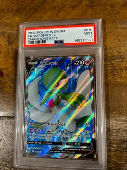 POKEMON 2020 Champions Path Full Art GARDEVOIR V #070 PSA 9 Mint RARE 2 - Image 1