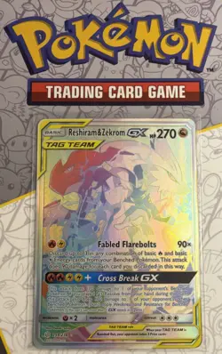 2019 Pokemon Sun & Moon Cosmic Eclipse Reshiram Zekrom Tag Team GX #259/236 - Image 1