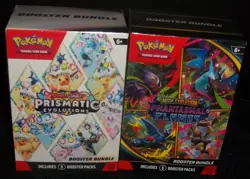 POKEMON LOT(2) PRISMATIC EVOLUTIONS &MEGA EVOLUTION PHANTASMAL FLAMES BUNDLES - Image 1
