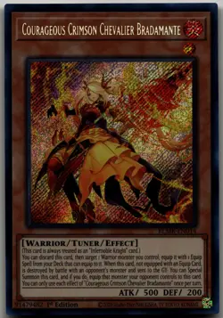 Courageous Crimson Chevalier Bradamante Secret Rare Battles of Legend: Monstrous - Image 1
