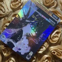 Sailor Moon Cherry Petals Goddess Waifu Anime Holo Card Black Feather - Image 3