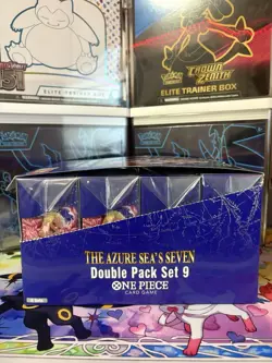 One Piece OP-14 EB-04 The Azure Sea's Seven Double Pack case Display English - Image 2
