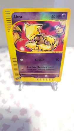 Abra # 93/165 Common Reverse Holo MP Expedition Pokemon TCG Card Vintage - Image 1