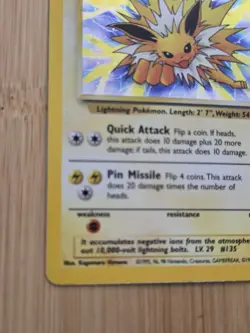 Jolteon 4/64 - Jungle - Holo Rare - LP - Vintage Pokemon Card 1999 WOTC - Image 5