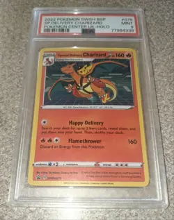 Special Delivery Charizard (UK Promo) Holo Pokemon Card - SWSH075 PSA 9 MINT - Image 2