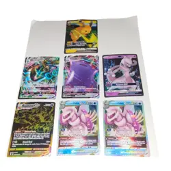 Pokemon Raichu Rayquaza Ditto Mewtwo Eternatus VMAX Holo Lot 7 Cards English - Image 1